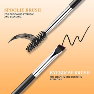 BEILI Small Makeup  Duo Eyebrow Brush(1pcs)