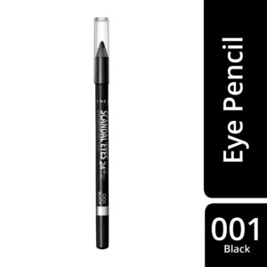 Rimmel London, Scandaleyes Waterproof Kohl Kajal Eyeliner, 01 Black, 1.3 G