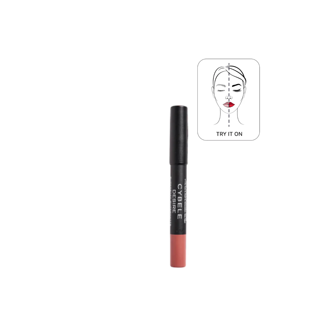 Cybele Desire Matte Lipstick Pencil 14 caramel nude.