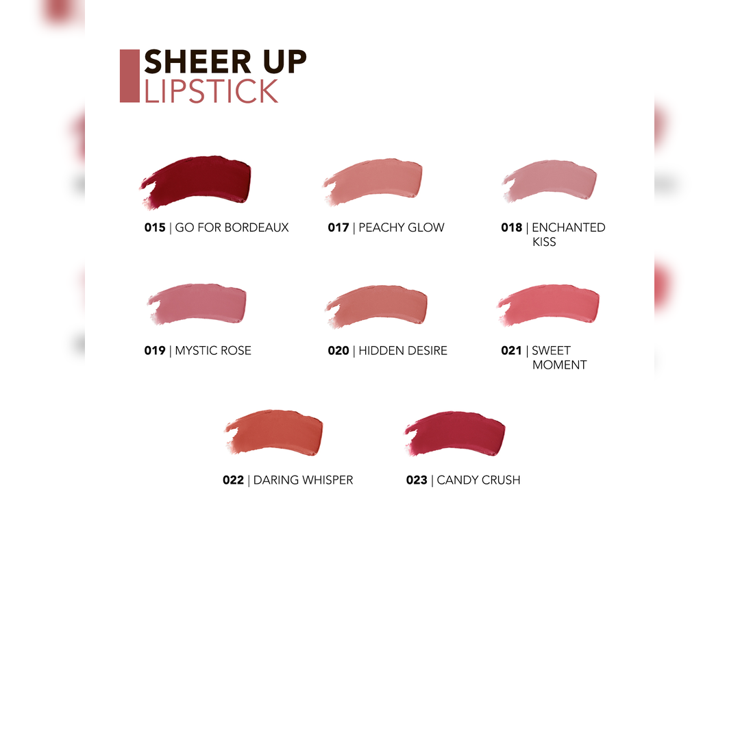 Flormar Sheer Up Lipstick 020 Hidden Desire. - Image 3