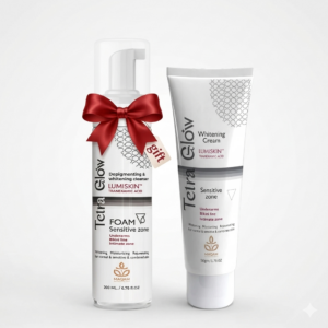 Tetra Glow Sensitive Zone ( Whitening Cream + Foam Cleanser )