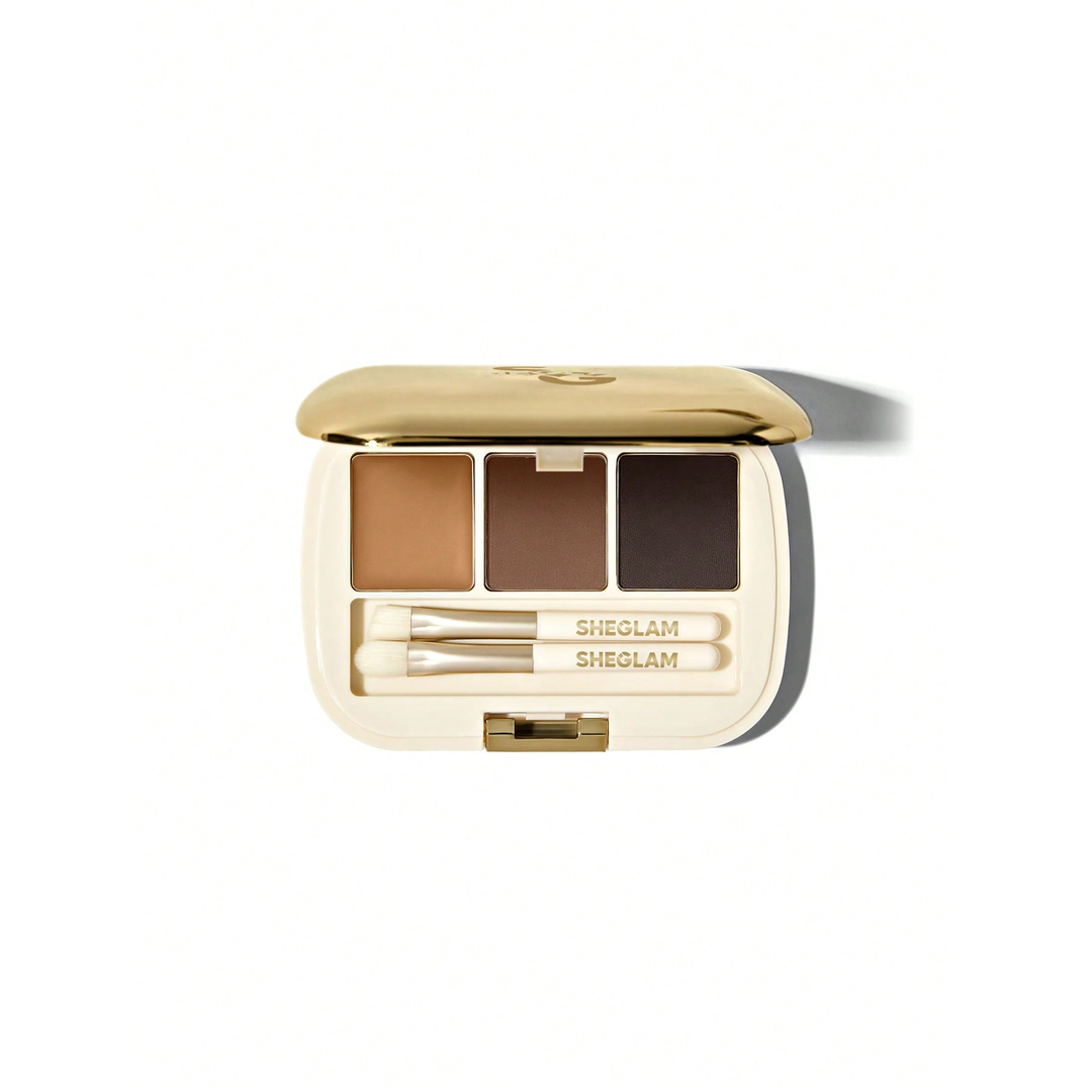 Sheglam Full-Filled Eyebrow Palette-101 Dark Brown.