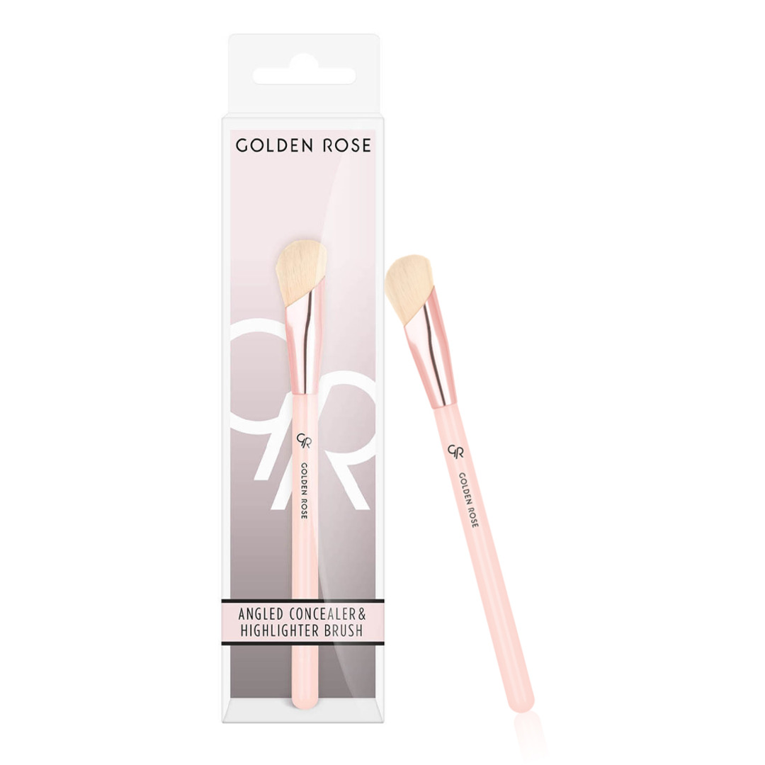 Golden Rose Angled Concealer & Highlighter Brush.