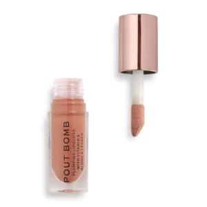 Revolution Pout Bomb Plumping Gloss Candy Pink.