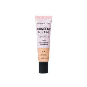 Revolution Conceal & Define Super Matte Tube Foundation F6.5N.