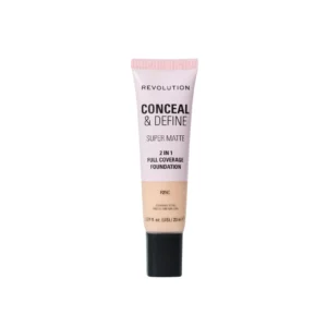 Revolution Conceal & Define Super Matte Tube Foundation F2NC.