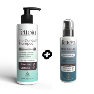 Tettello ( Hair Serum 120ml + Anti Dandruff Shampoo 150ml )