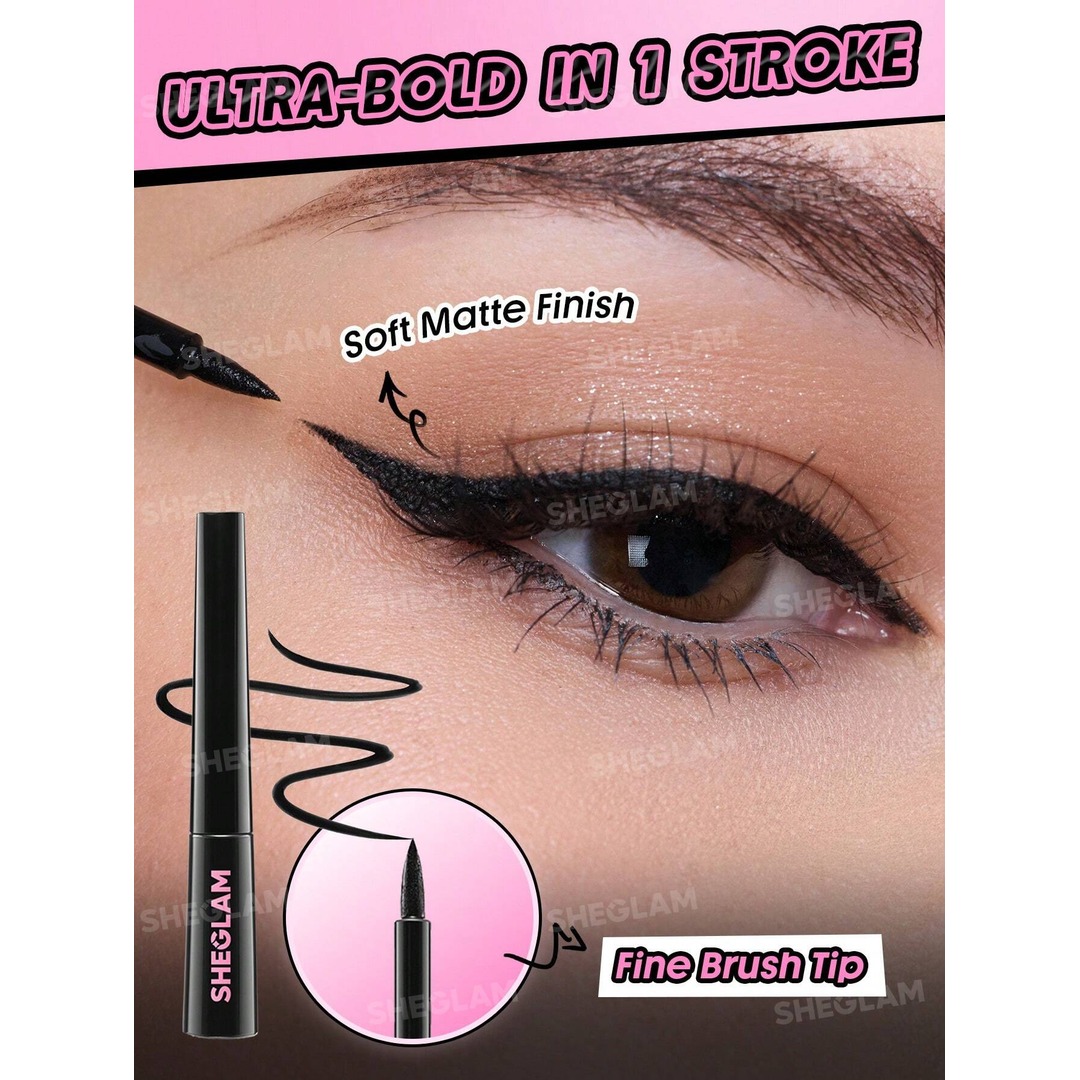Sheglam Stay Inked Liquid Eyeliner Black. - Image 2