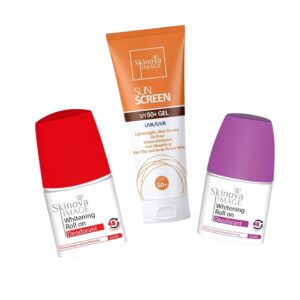 Skinova Summer Routine ( Sunscreen Gel + Roll On Berries + Roll on Elder Rose )