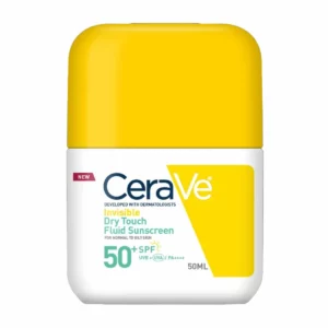 Cerave Invisible Dry Touch Fluid SPF 50+ Sunscreen For Normal to Oily Skin - 50ml