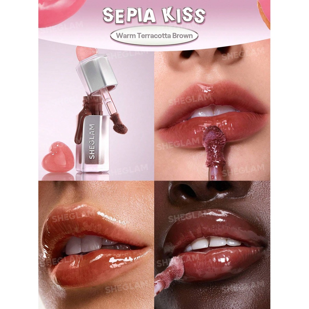 Sheglam Glass Lock Air Gloss-Sepia Kiss. - Image 2