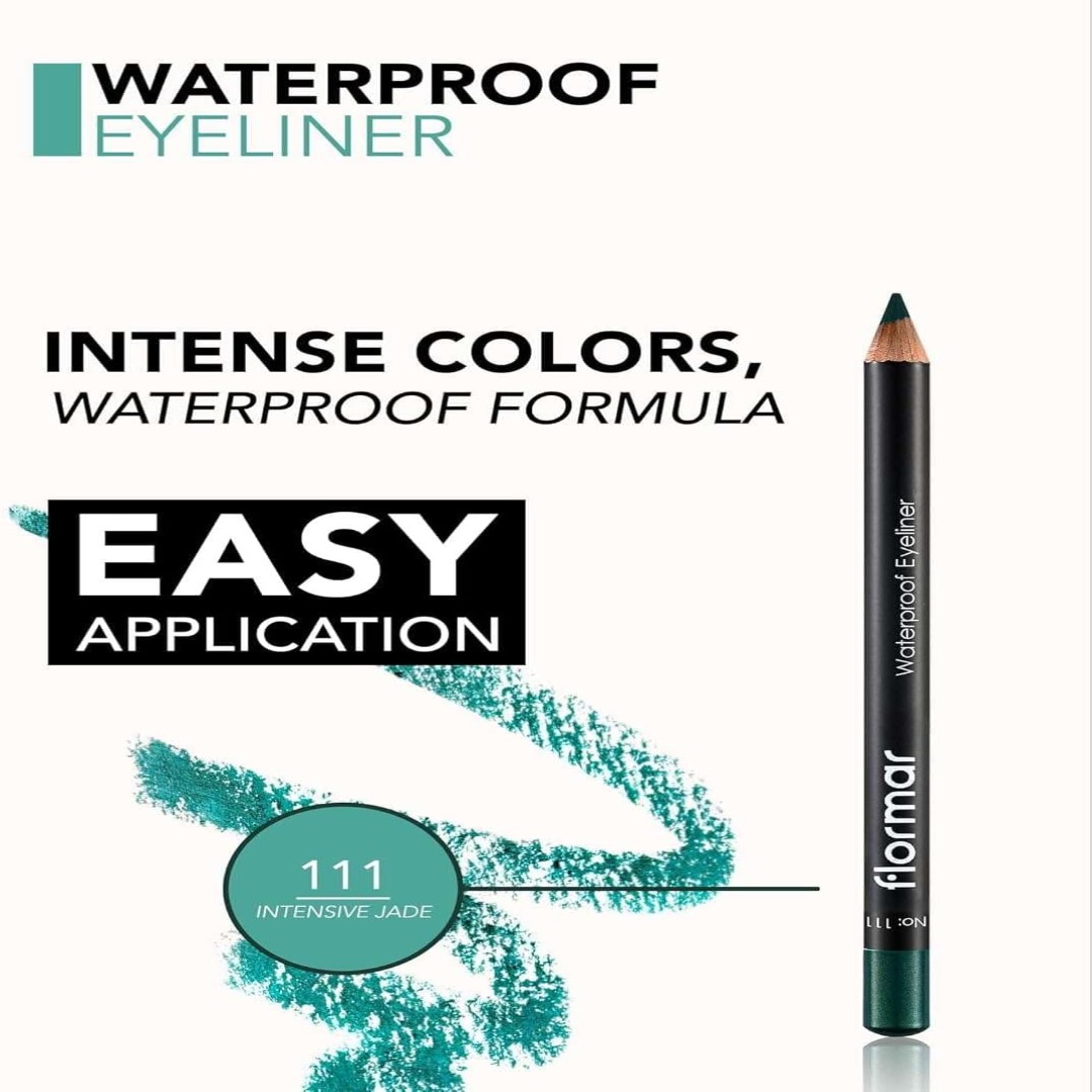 Flormar Waterproof Eyeliner 111 Intensive Jade. - Image 2