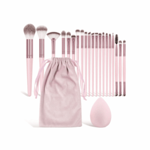 Maange Professional Makeup Brush Set 21 Pcs Pink.