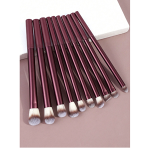 Maange Professional Makeup Brush Set 10 Pcs Burgundy.