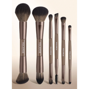 Maange Professional Makeup Brush Set 6 Pieces Rustic Brown.