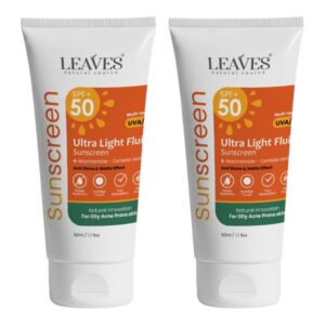 Leaves Sunscreen Ultra Light Fluid Offer (1+1)
