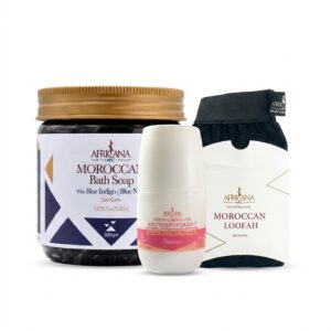 Africana Offer ( Blue Indigo + Loofah + Roll On Cheese Cake )