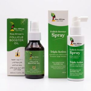 Raw African (Raw African Follicle Booster Spray+ Raw African follicle booster Oil)